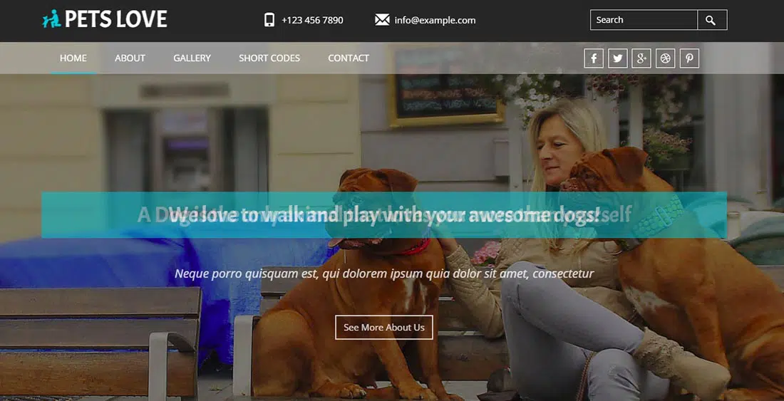 Demo Pets Love a animal Categoría Flat Bootstrap Responsive Web Template Plantilla de sitio web simple