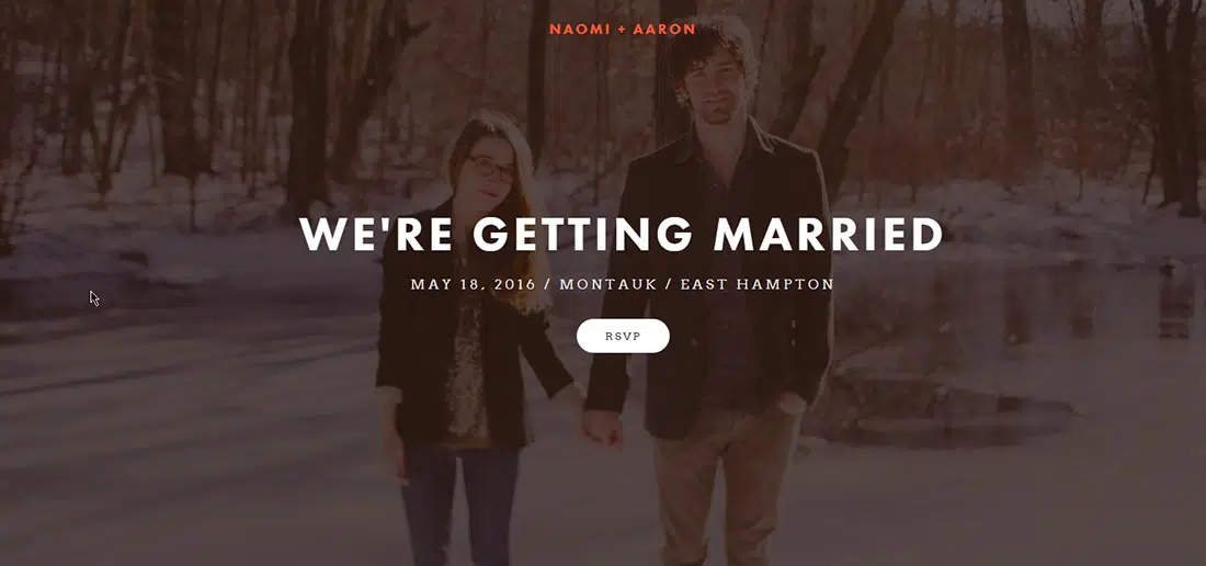 Naomi + Aaron Top Squarespace Template