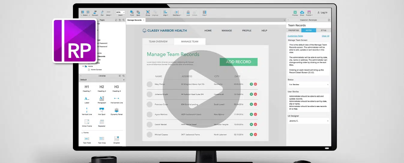 Axure RP: prototipos, especificaciones y diagramas