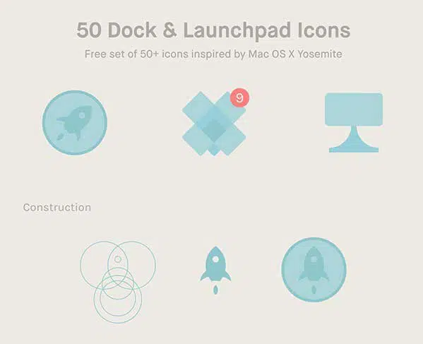 Iconos del Launchpad del muelle