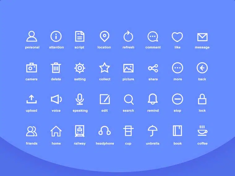 19 iconos de redes sociales gratis