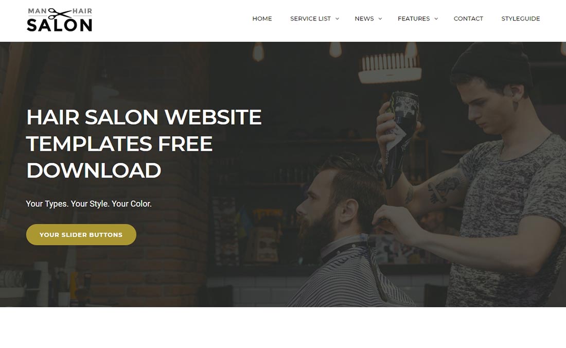 Themewagon Live Demo _ Men’s Hair Salon-Men's HairdressingWebsiteTemplate無料のオープンソーステンプレートで簡単に変更できます