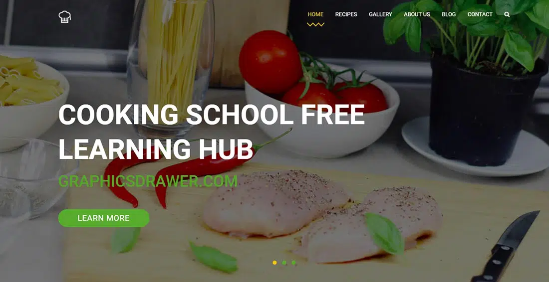 Demo live di Themewagon _ Scuola di cucina: un modello open source HTML5 gratuito di alta qualità adatto ai dispositivi mobili per una facile modifica