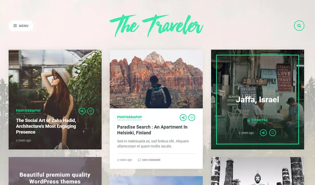 Previzualizare MeridianThemes _ The Traveler Theme Tema simplă