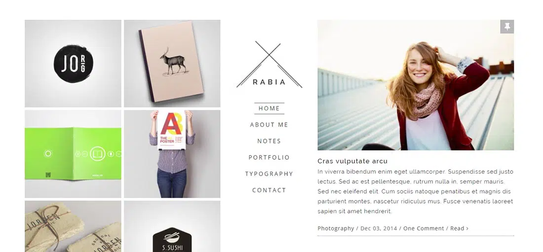 Rabia - osobisty minimalistyczny motyw WordPress