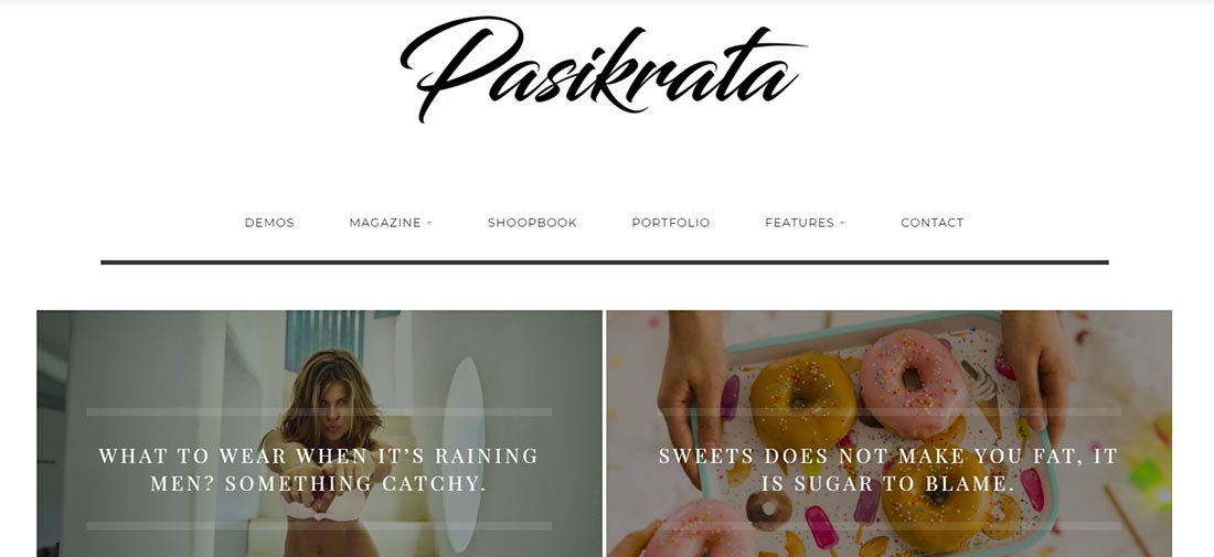 Pasikrata – thème WordPress pour blogs et magazines