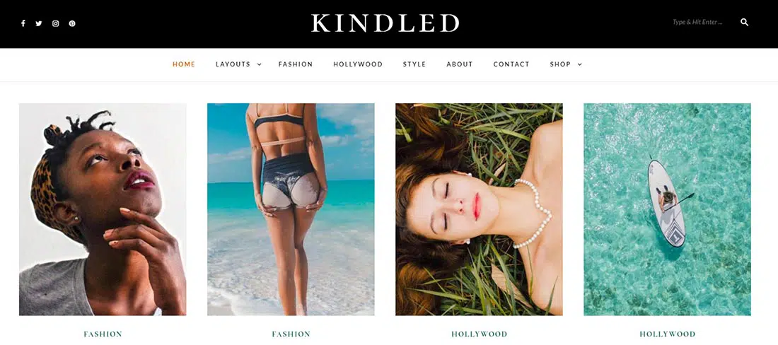 Kindled - Blog WordPress Teması