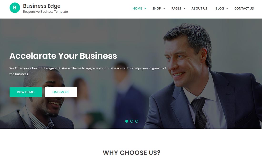 Business Edge – Template Bisnis Responsif