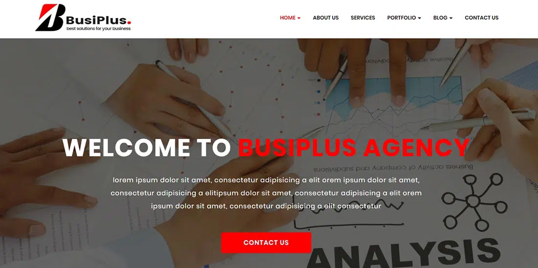 Busiplus - Template HTML5 Bisnis Perusahaan