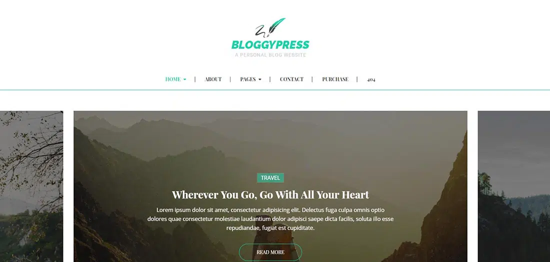 BloggyPress-レスポンシブ個人ブログHTML5テンプレート