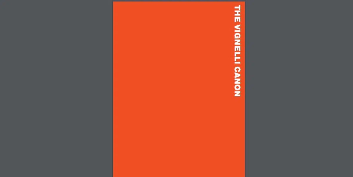 Das Vignelli Canon eBook