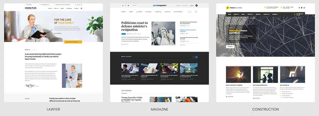 Pearl - Thème WordPress multi-industries Premium Business