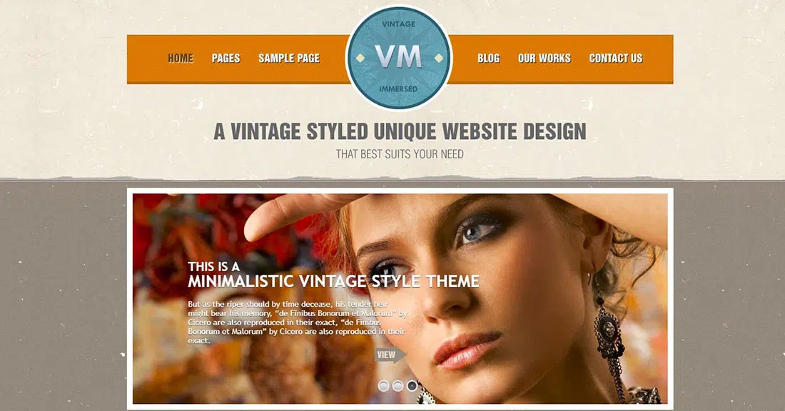 DesignThemes_ Vintage Тема WordPress с эффектом погружения в винтажном стиле