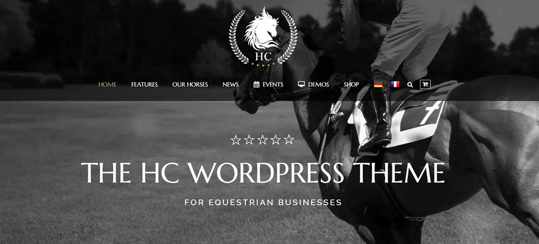 Horse Club - Tema WordPress vintage equestre