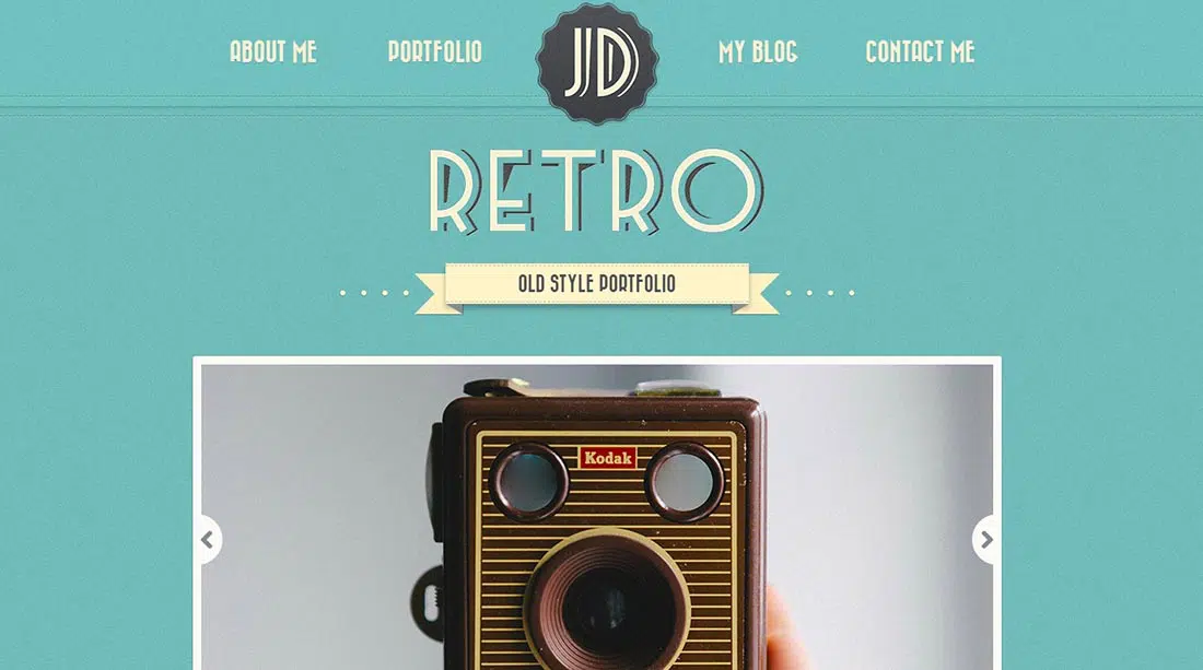 Retro Portfolio 4 ธีม WordPress วินเทจ