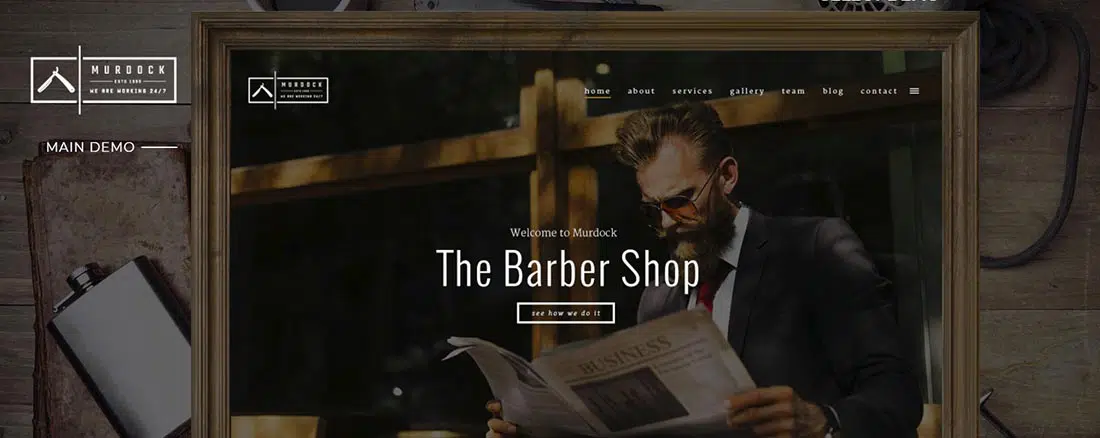 Murdock - Tema WordPress vintage para barbearia e cabeleireiro