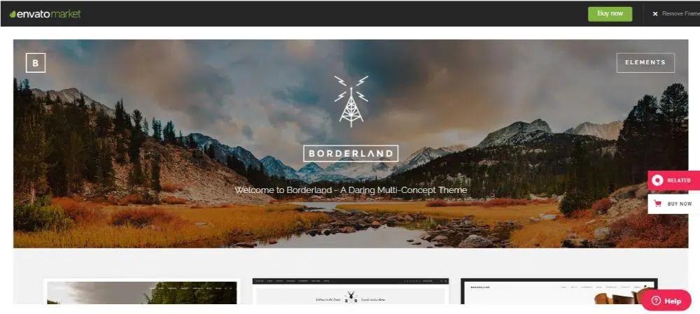 Borderland — многофункциональная винтажная тема