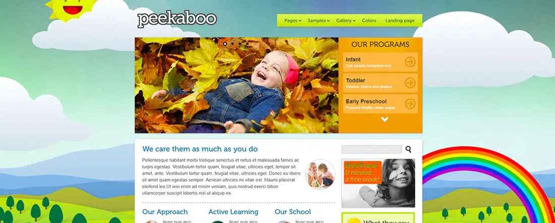 Popolazione 2 _ Elemento _ Modello PHP Peekaboo per web designer