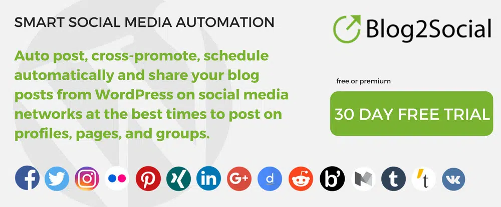 Blog2social WP Plug-in