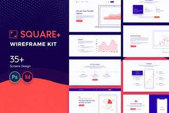 Комплект Square+ Web Wireframe Kit