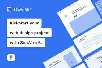 SeaWire - Kit filaire Figma pour site Web