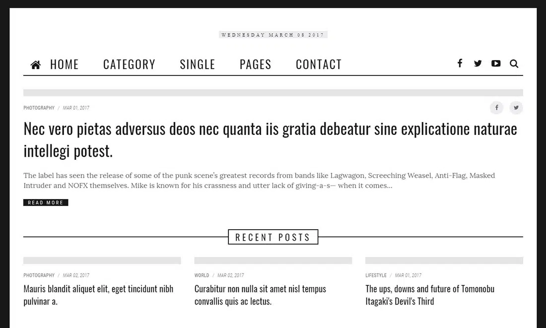 CIZ NEWS - Modèle HTML5 pour magazines, blogs et actualités