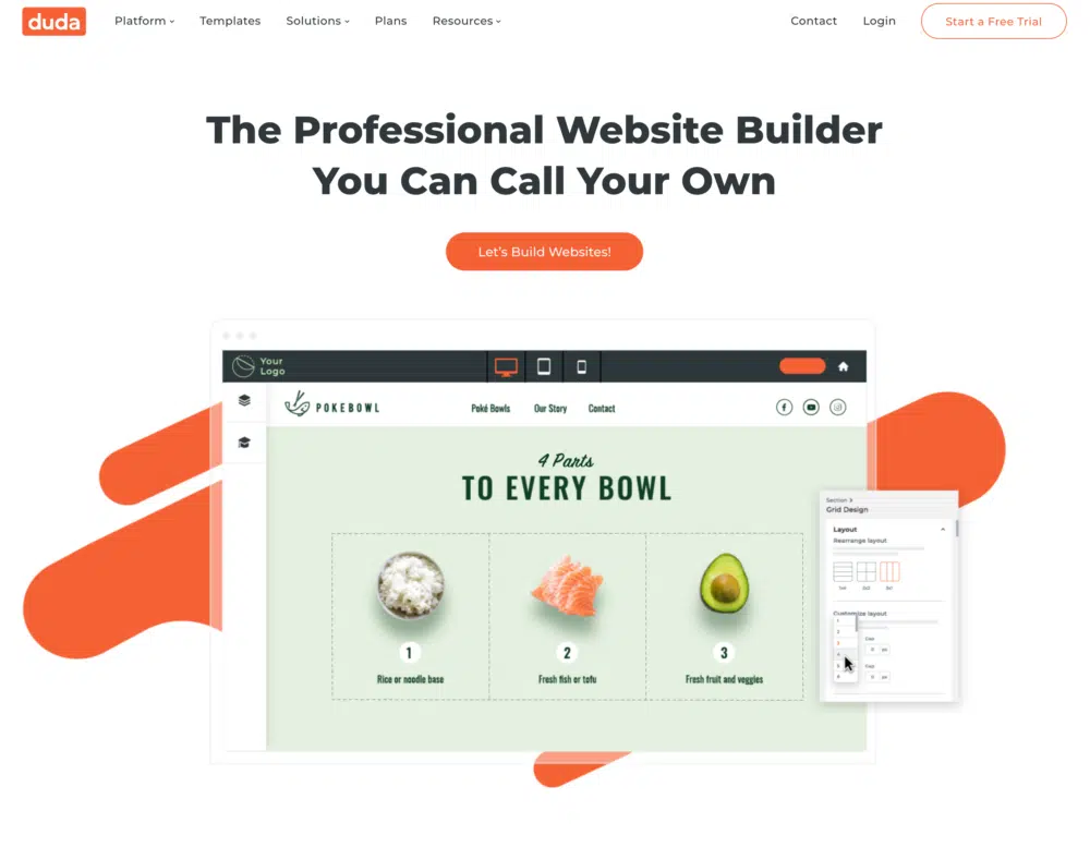 14. Duda Website Builder