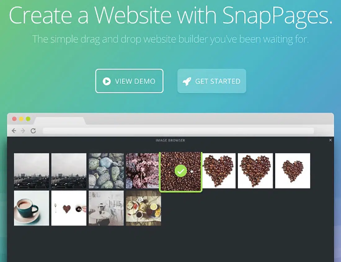 17. Snap pagini Website Builder