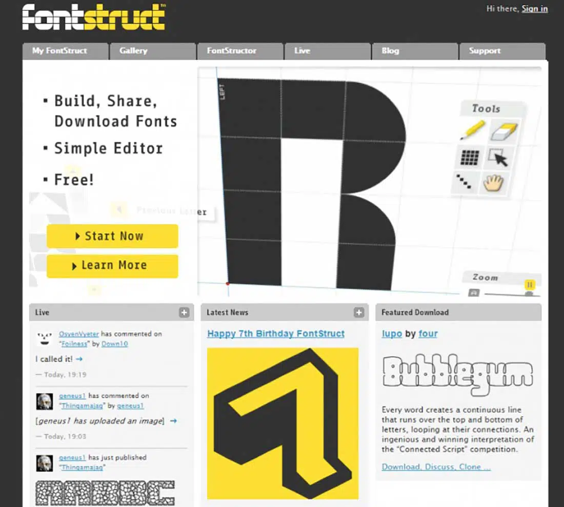 13 FontStruct Font Detector-Tool