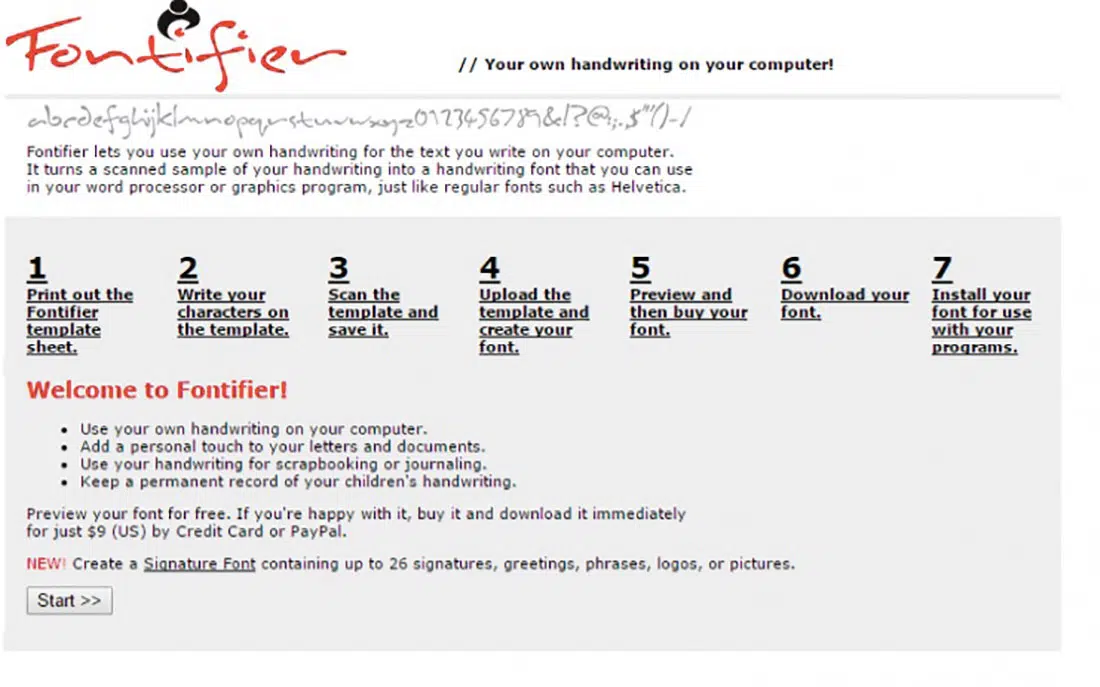 12 Instrument de detectare a fonturilor Fontifier