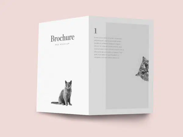 32 Mockup di brochure bifold