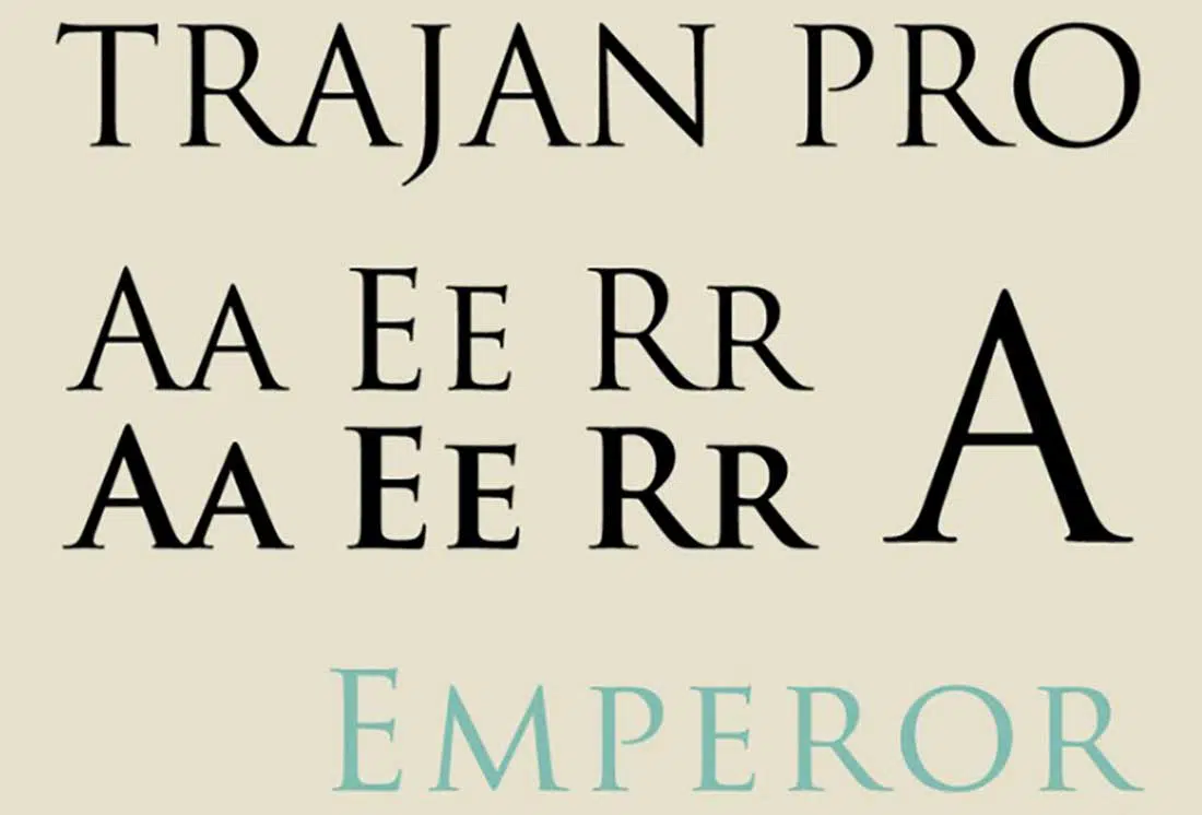 5 Font Terburuk Trajan Pro