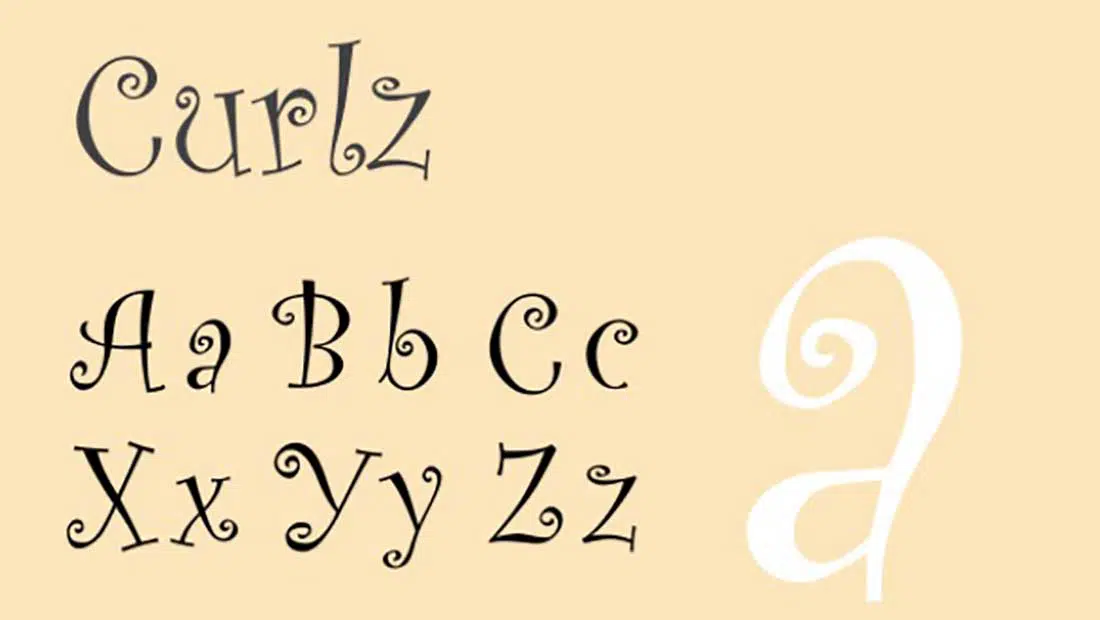 4 Font Curlz Terburuk