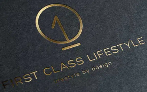 18 Logotipo del círculo de estilo de vida de primera clase