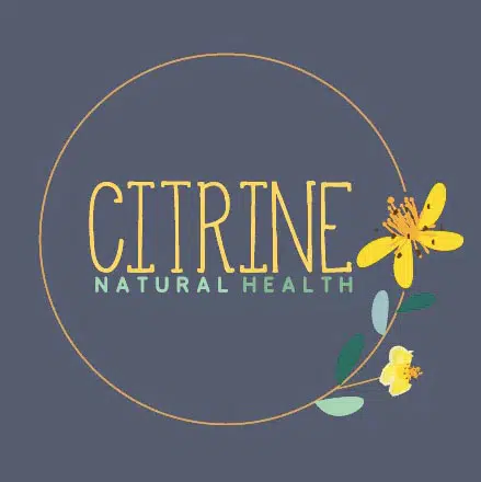 9 disegni di logo del cerchio di salute naturale citrino