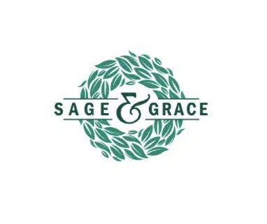 การออกแบบโลโก้วงกลม Sage & Grace 12 อัน