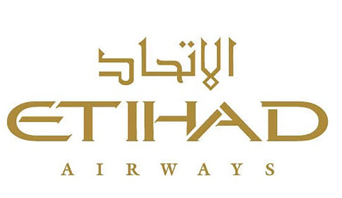 2 Logos der Fluggesellschaft Etihad Airways