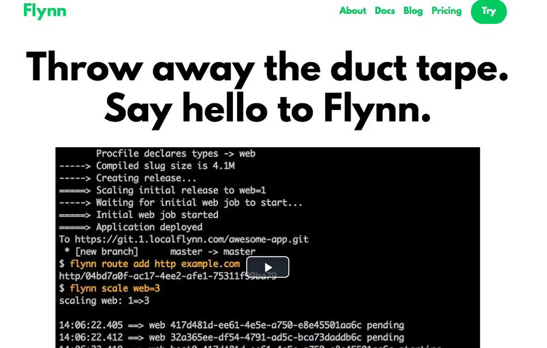 4 exemples de pages de destination Flynn