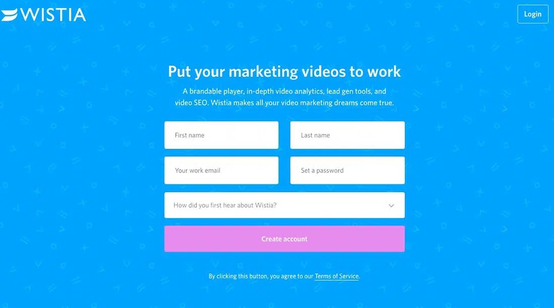 15 Wistia Landing Page