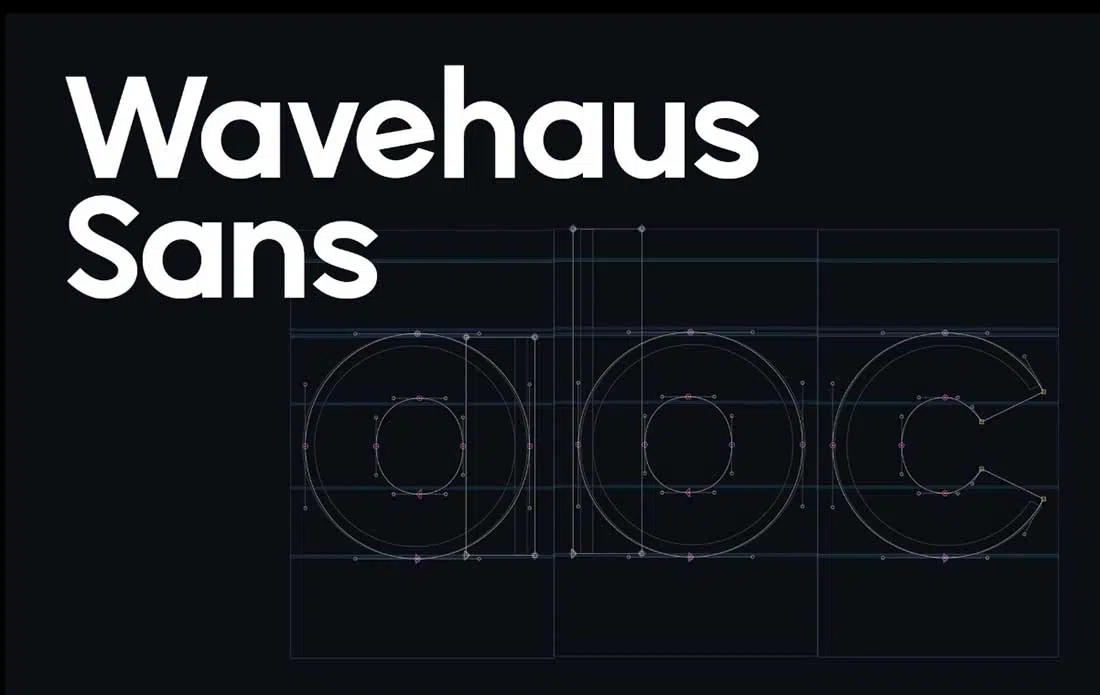 15 Wavehaus Sans serif แบบอักษรร่วมสมัย