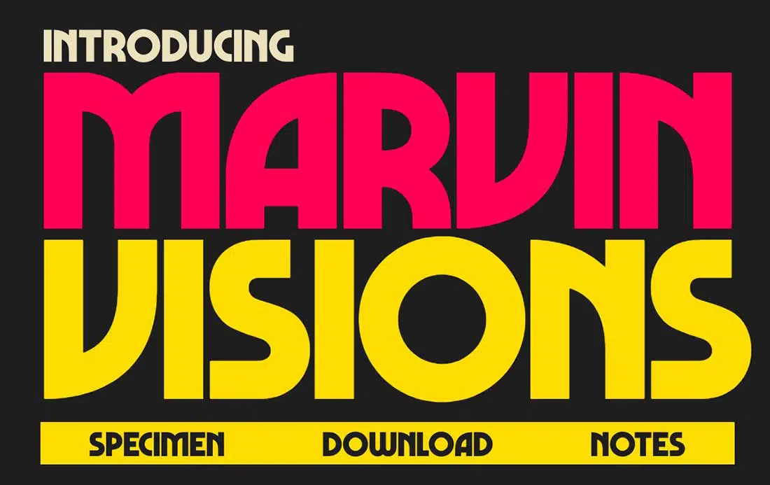 7 Marvin Visions แบบอักษรร่วมสมัย