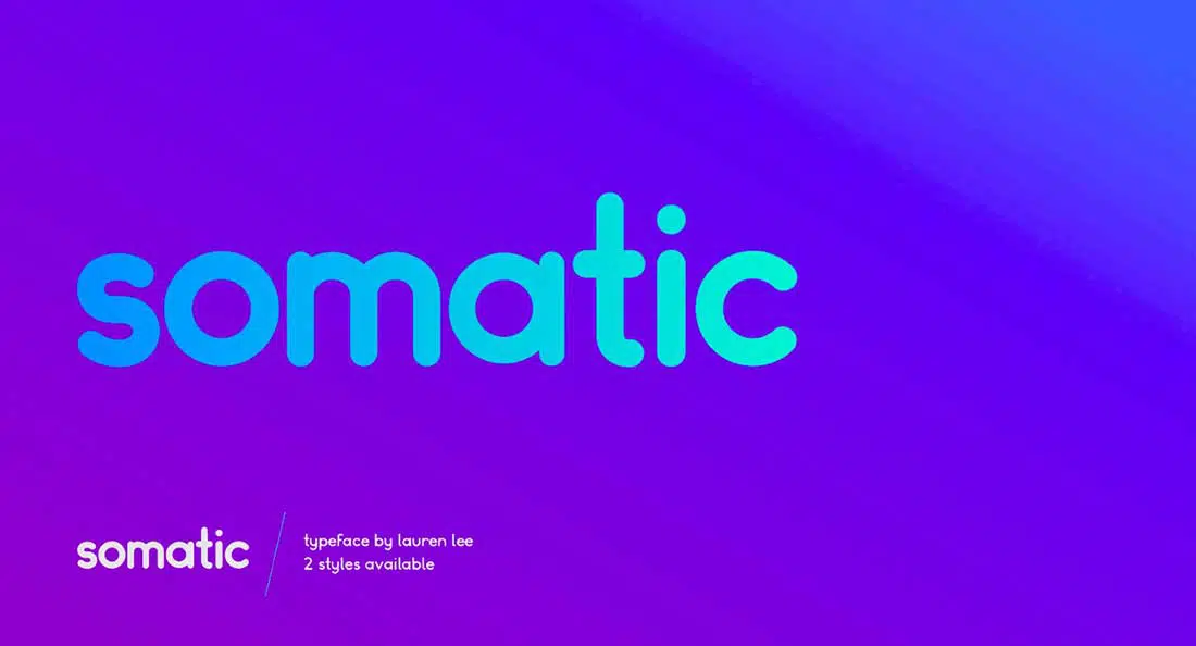 11 Somatic Rounded Contemporary Font. سوماتك دائري الخط المعاصر