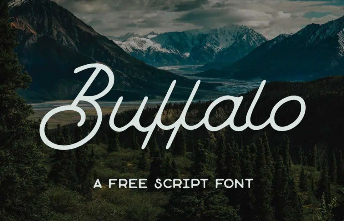 20 Font Buffalo Contemporan