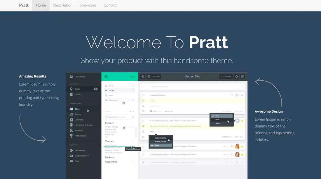 13 Pratt Free Boostrap Theme