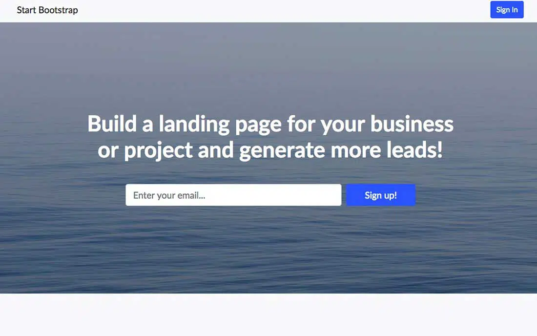 15 Landing Page Бесплатная тема Boostrap