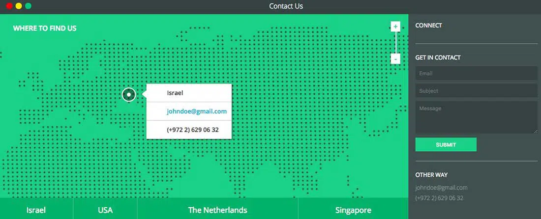 13 Responsywny formularz kontaktowy z mapą