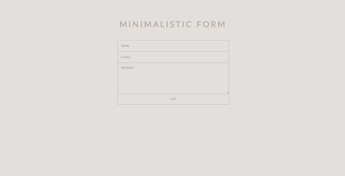 18 MINIMALISTIC İletişim Formu Şablonları