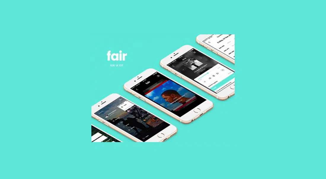 20 Fair Mobile UI Kit - 8 darmowych ekranów aplikacji