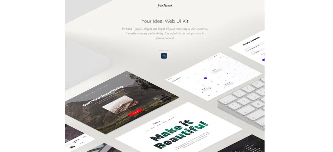 17 Portland- Kit UI gratis berdasarkan Bootstrap