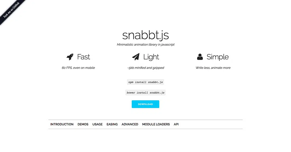 25 Snabbt.js